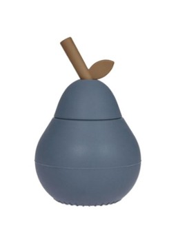 OYOY Pear drinkfles siliconen Blauw - Deal