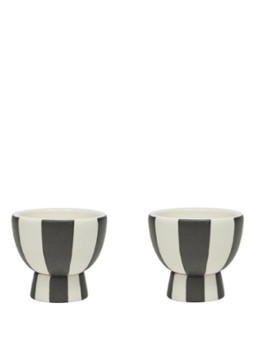 OYOY Toppu eierdop 5 cm set van 2 Wit