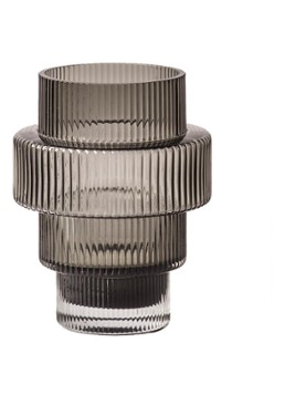 POLSPOTTEN Steps kandelaar 15 cm Grijs - Deal