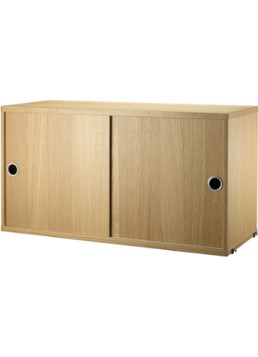 String Furniture Kast met schuifdeur Beige