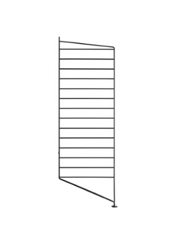 String Furniture Floor side panel 115 x 30 cm Zwart