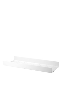 String Furniture Metal Shelf High Edge wandplank 78 x 30 cm Wit