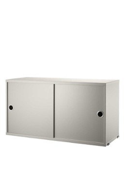 String Furniture Kast met schuifdeur Beige