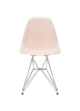Vitra Eames DSR stoel verchroomd onderstel Roze