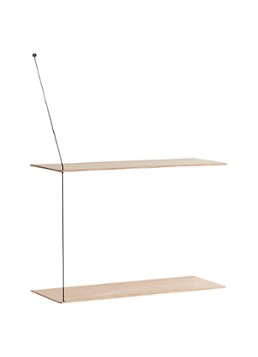 Woud Stedge wandplank 60 cm Bruin