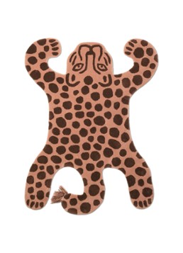 Ferm LIVING Safari leopard vloerkleed Roze