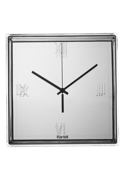 Kartell Tic & Tac klok Zilver
