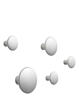 Muuto The Dots Metal haak set van 5 Zwart