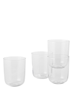 Muuto Corky Tall glas set van 4 Transparant