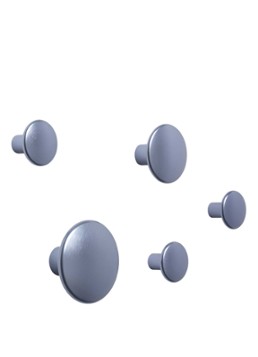Muuto The Dots Metal haak set van 5 Blauw