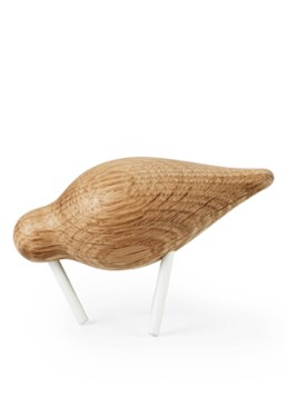 Normann Copenhagen Shorebird ornament van hout 7,5 cm Beige - Deal