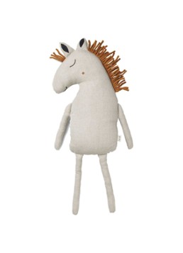 Ferm LIVING Safari Horse knuffel 70 cm in de kleur Beige
