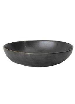 Ferm LIVING Flow fruitschaal 19,5 cm Zwart