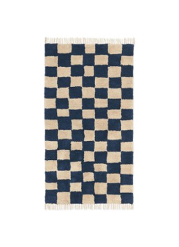 Ferm LIVING Mara vloerkleed 90 x 150 cm Zwart