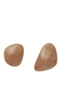 Ferm LIVING Cairn haken set van 2 Bruin - Deal