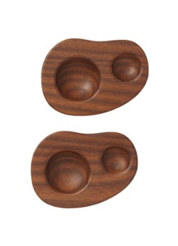 Ferm LIVING Cairn eierdopje set van 2 Bruin - Deal