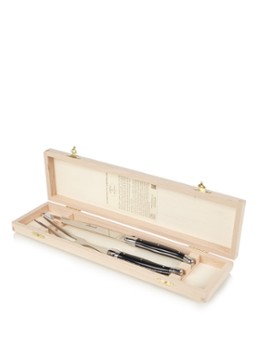 Laguiole Jean Dubost Trancheerset 2-delig Zwart - Deal