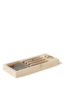 Laguiole Jean Dubost Boter- en kaasmes set van 4 Zwart - Deal