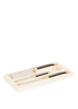 Laguiole Jean Dubost Kaasmes set 3-delig Zwart - Deal