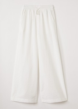 AI&KO Meisjes Carly wide fit broek met elastische band in de kleur Gebroken wit, maat: 8J=128