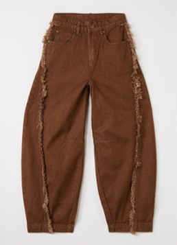 Aaiko Meisjes Quinn balloon fit jeans in de kleur Bruin, maat: 12J=152