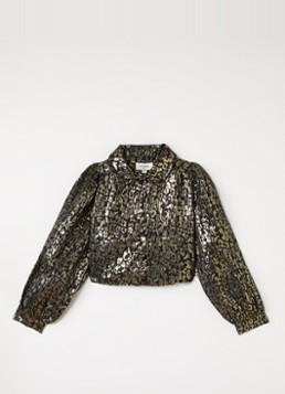 Aaiko Meisjes Sandy bomberjack met lurex in de kleur Goud, maat: 16J=176