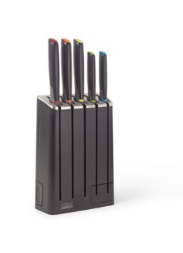 Joseph Joseph Elevate messenblok met messenset 6-delig Zwart - Deal