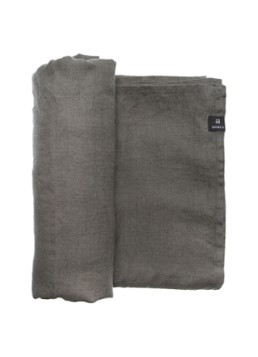 Himla Sunshine tafelkleed van linnen 145 x 330 cm Donkergrijs - Deal