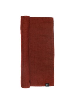 Himla Sunshine tafelloper van linnen 145 x 50 cm Roodbruin - Deal