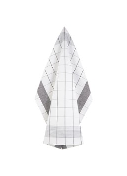 De Witte Lietaer Mixte theedoek in linnenblend 68 x 68 cm Wit - Deal