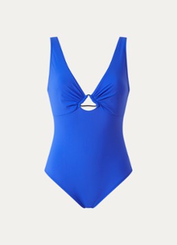 Pain de Sucre Dames Delle 61 plunge badpak met rugdecolleté in de kleur Kobaltblauw, maat: L