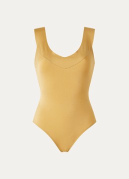 Pain de Sucre Dames Soya 11 badpak met gekruiste banden in de kleur Goud, maat: XS