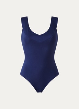 Pain de Sucre Dames Soya 11 badpak met gekruiste banden in de kleur Donkerblauw, maat: M