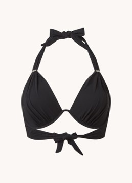 Pain de Sucre Dames Fabia halter bikinitop met beugel in de kleur Zwart, maat: 40