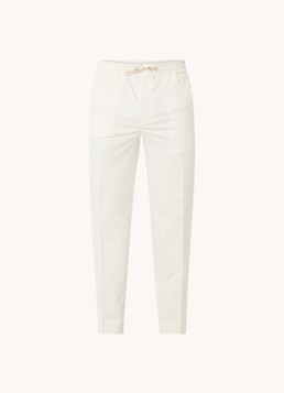 Sandro Heren Straight fit chino met steekzakken in de kleur Creme