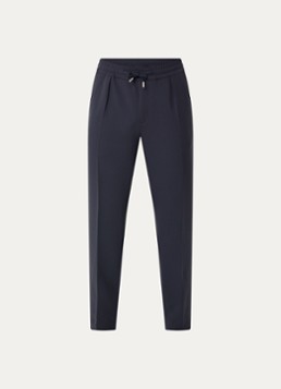Sandro Heren Slim fit trackpants met steekzakken in de kleur Donkerblauw