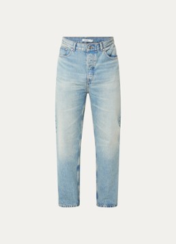 Sandro Loose fit jeans met lichte wassing in de kleur Indigo