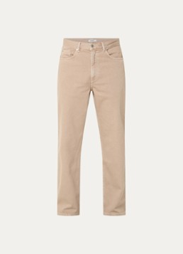 Sandro Heren Wide leg jeans met gekleurde wassing in de kleur Beige