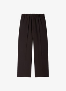Sandro Heren Wide fit pantalon met steekzakken en persplooi in de kleur Dark Chocolate / Bruin