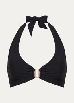 JETS Australia Dames Jetset halter bikinitop met uitneembare vulling in de kleur Zwart, maat: 38