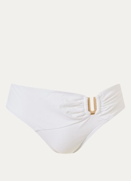 JETS Australia Dames Jetset bikinislip met cut-out detail in de kleur Wit, maat: 36