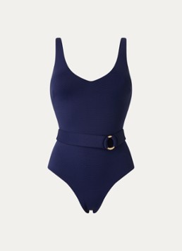 JETS Australia Dames Isla badpak met uitneembare vulling en ceintuur in de kleur Donkerblauw, maat: 38