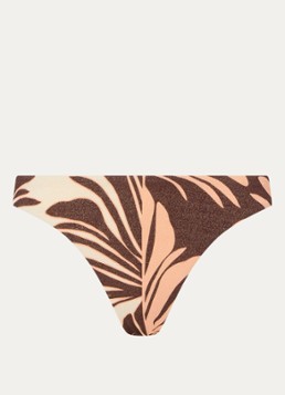 JETS Australia Dames Dahlia Palm bikinislip met lurex in de kleur Bruin, maat: 38