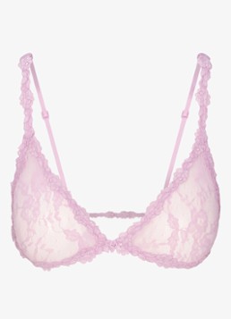 SKIMS Dames Stretch Lace bralette van kant in de kleur Baby Pink, maat: S