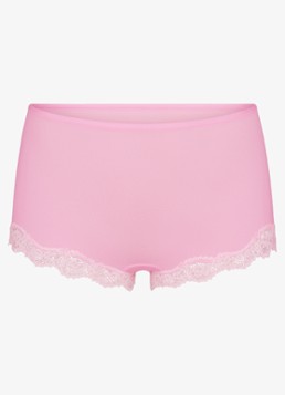 SKIMS Dames Fits Everybody shorty met details van kant in de kleur Roze, maat: XS