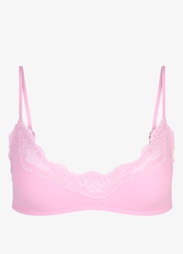 SKIMS Dames Fit Everybody bralette met details van kant in de kleur Roze, maat: S