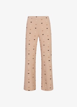 SKIMS Dames Soft Lounge pyjamaset met print in de kleur Mica Mini Heart Halfdrop, maat: S