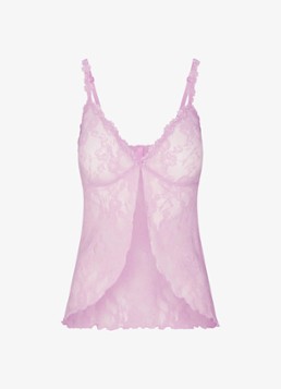 SKIMS Dames Stretch Lace Babydoll top in de kleur Baby Pink, maat: XXXXL