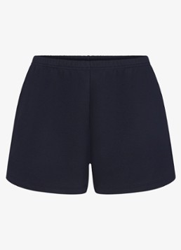 SKIMS Dames Cotton Fleece short in de kleur Donkerblauw, maat: 2XS