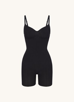 SKIMS Dames Seamless Sculpt corrigerende body met plooidetail in de kleur Zwart, maat: L